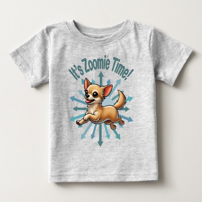 Camiseta De Bebé Es Zoomie Time Chihuahua (Anverso)