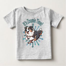 Camiseta De Bebé Es Zoomie Time el Pastor Australiano