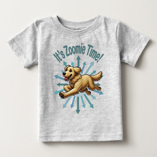 Camiseta De Bebé Es Zoomie Time Golden Retriever (Anverso)