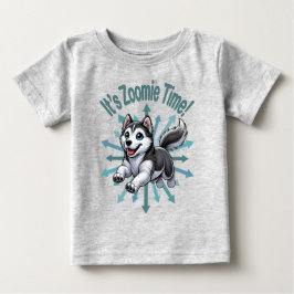 Camiseta De Bebé Es Zoomie Time Husky
