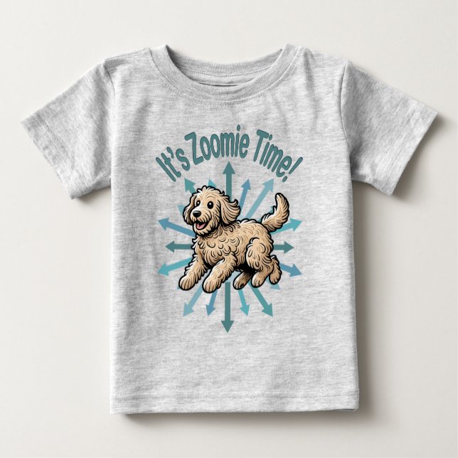 Camiseta De Bebé Es Zoomie Time Labradoodle (Anverso)