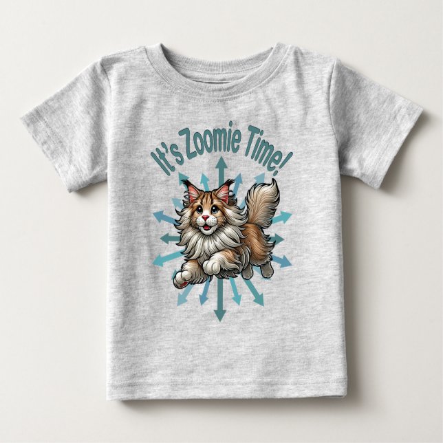 Camiseta De Bebé Es Zoomie Time Maine Coon Cat (Anverso)