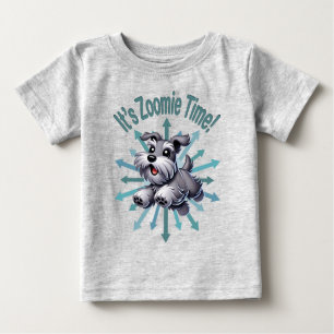Camiseta De Bebé Es Zoomie Time Miniature Schnauzer