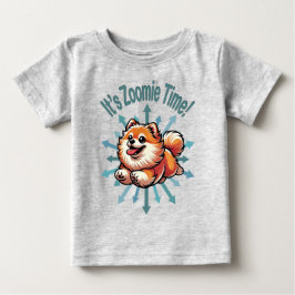 Camiseta De Bebé Es Zoomie Time Pomeranian