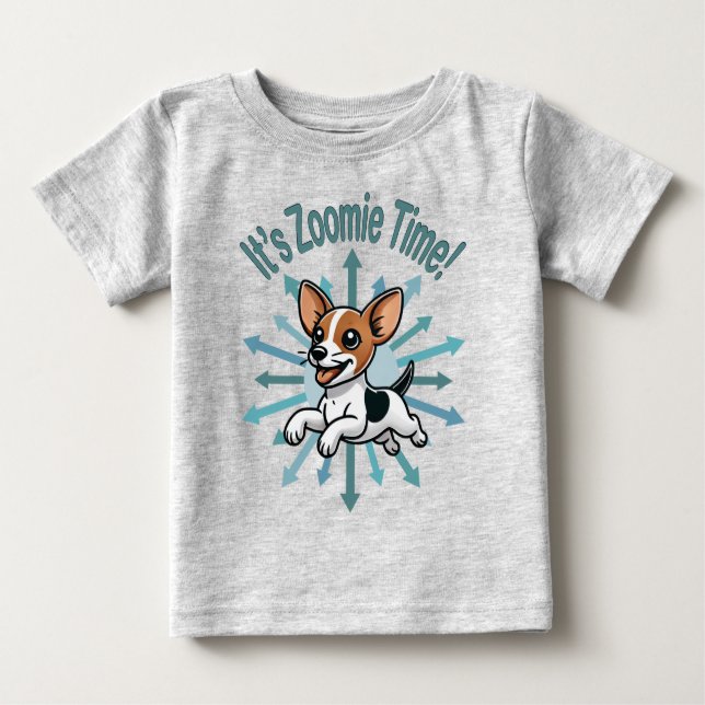 Camiseta De Bebé Es Zoomie Time Rat Terrier (Anverso)