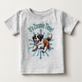 Camiseta De Bebé Es Zoomie Time Saint Bernard