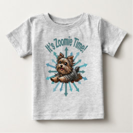 Camiseta De Bebé Es Zoomie Time Yorkshire Terrier