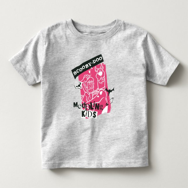Camiseta De Bebé Esbozo de Punk para niños con mezcolanza y escopet (Anverso)