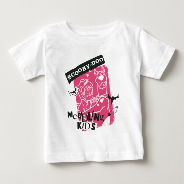 Camiseta De Bebé Esbozo de Punk para niños con mezcolanza y escopet (Anverso)