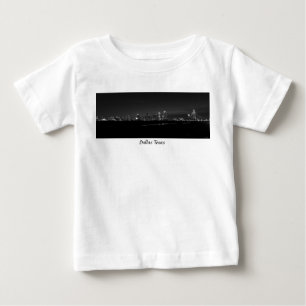 Camiseta De Bebé Escala de grises de Dallas Skyline Dawn