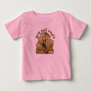 Camiseta De Bebé Escalador de rock Chica ligero