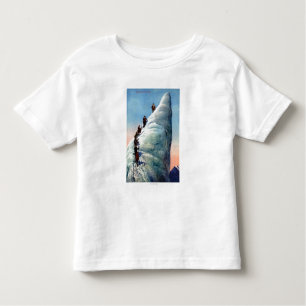 Camiseta De Bebé Escaladores de montaña que intentan ascender un