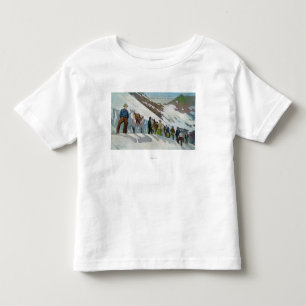 Camiseta De Bebé Escaladores en el pie del glaciar de Sperry