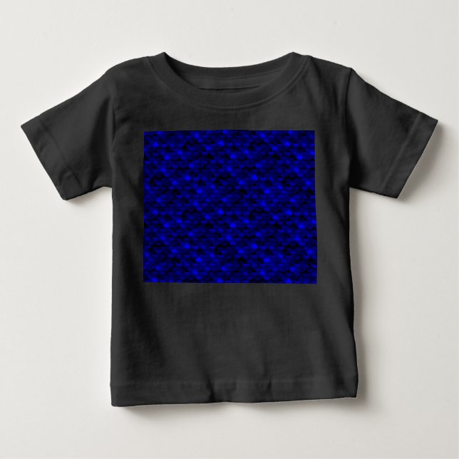 Camiseta De Bebé Escalas de sirena azul oscuro (Anverso)