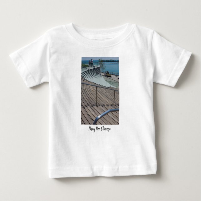 Camiseta De Bebé Escaleras de muelle de la Marina (Anverso)