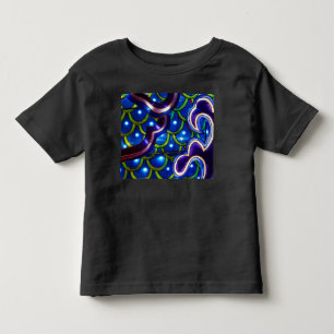 Camiseta De Bebé Escamas Azules Brillantes