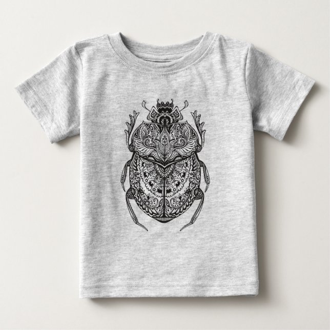 Camiseta De Bebé Escarabajo africano Zendoodle (Anverso)