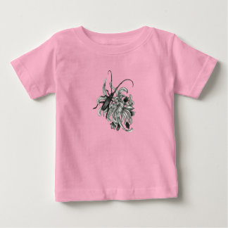 Camiseta De Bebé Escarabajo y crisantemo