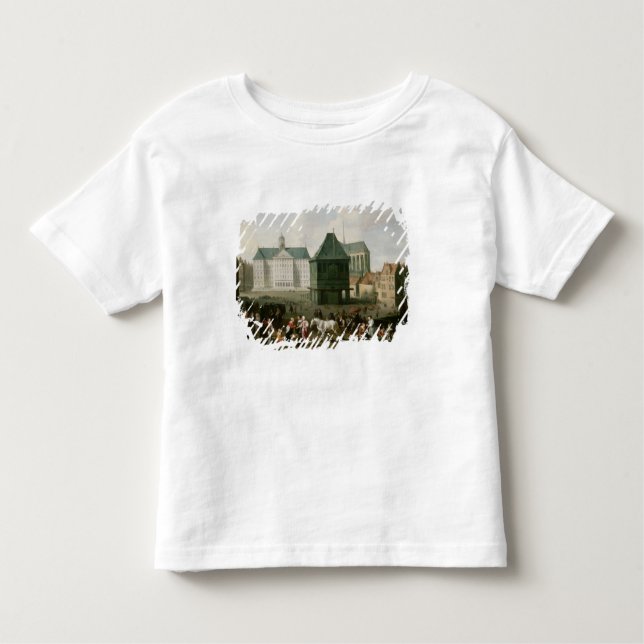 Camiseta De Bebé Escena antes del palacio de la presa, Amsterdam (Anverso)