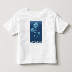 Camiseta De Bebé Escena de ConnecticutJellyfish