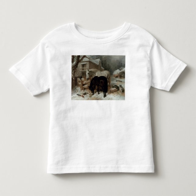 Camiseta De Bebé Escena de corral (Anverso)