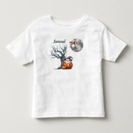 Camiseta De Bebé Escena de Halloween de Fantasma Infantil Cute - Mo