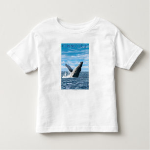 Camiseta De Bebé Escena de la ballena de ConnecticutHumpback