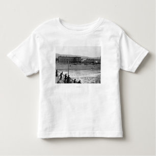 Camiseta De Bebé Escena de la playa en la playa, fotografía de