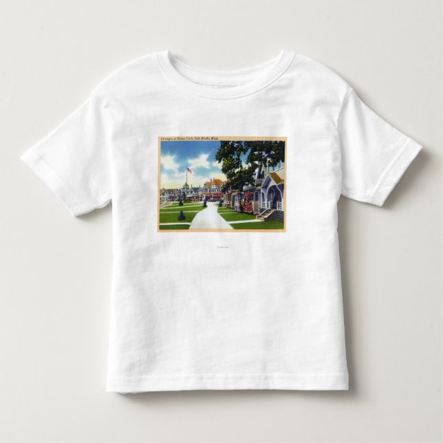 Camiseta De Bebé Escena de las cabañas del parque del océano (Anverso)