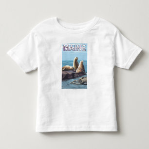 Camiseta De Bebé Escena de los leones de MaineSea