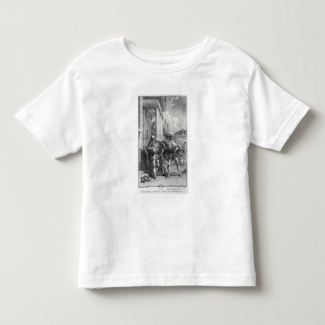 Camiseta De Bebé Escena de lucha (Anverso)