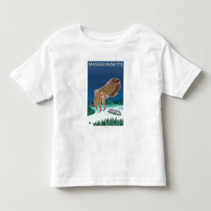 Camiseta De Bebé Escena de MassachusettsCuttlefish