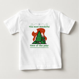 Camiseta De Bebé Escena de navidades