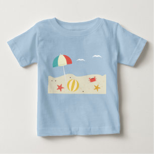 Camiseta De Bebé Escena de playa