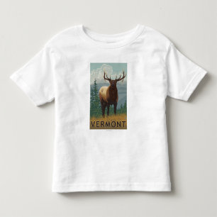 Camiseta De Bebé Escena de VermontElk