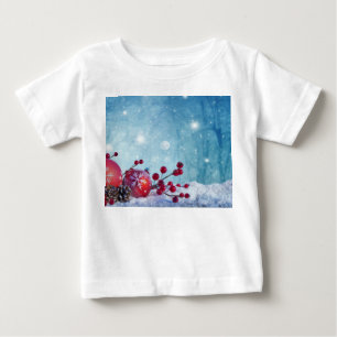 Camiseta De Bebé Escena De Winter Wonderland
