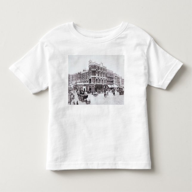 Camiseta De Bebé Escena del camino de Pentonville, Islington, (Anverso)