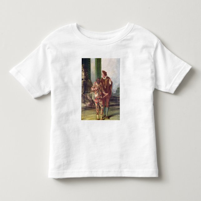Camiseta De Bebé Escena del dell'Arte de Commedia (Anverso)