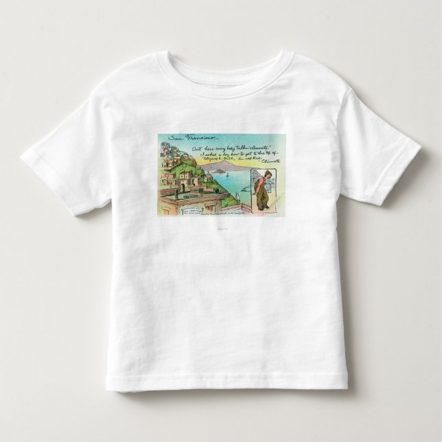 Camiseta De Bebé Escena del dibujo animado sobre clima (Anverso)