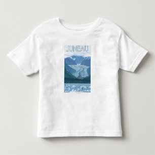Camiseta De Bebé Escena del glaciar - Juneau, Alaska