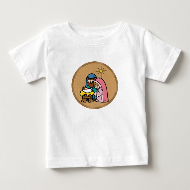 Camiseta De Bebé escena del juego de palabras (Anverso)