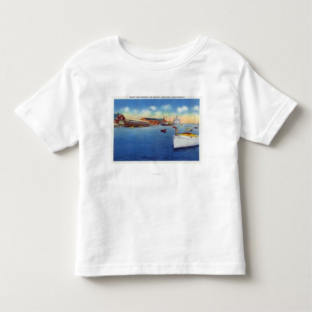 Camiseta De Bebé Escena del muelle que muestra la nave del capitán (Anverso)