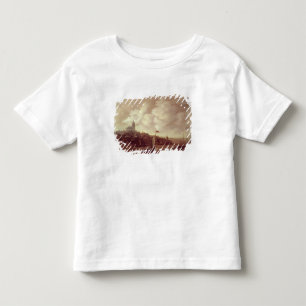 Camiseta De Bebé Escena del río y de la ciudad