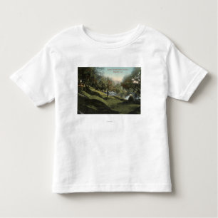 Camiseta De Bebé Escena en los jardines hundidos de Busch