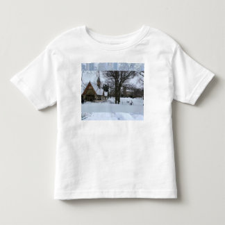 Camiseta De Bebé Escena Mágica de Nieve Urbana – Invierno en la Ciu