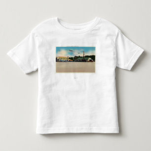 Camiseta De Bebé Escena municipal del campo de aterrizaje del