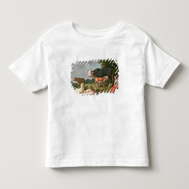 Camiseta De Bebé Escena pastoral (Anverso)