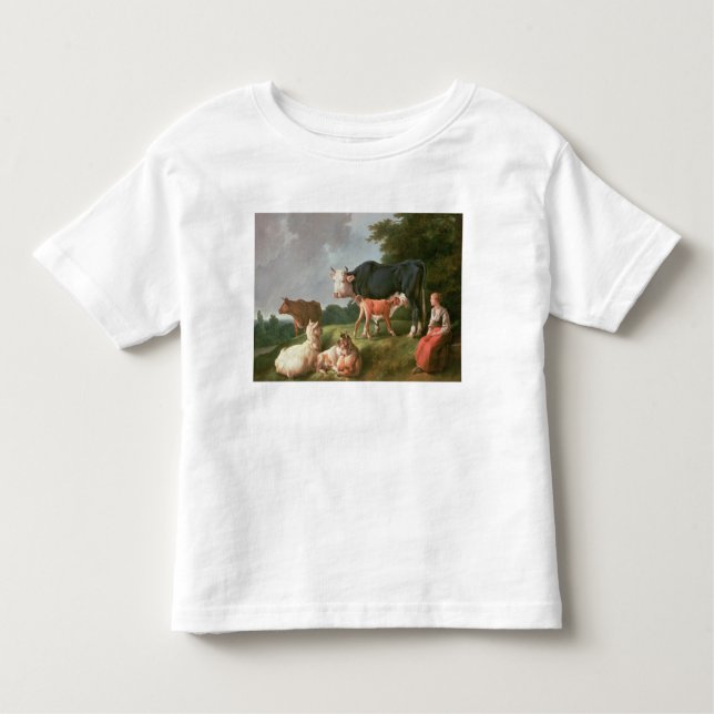 Camiseta De Bebé Escena pastoral (Anverso)