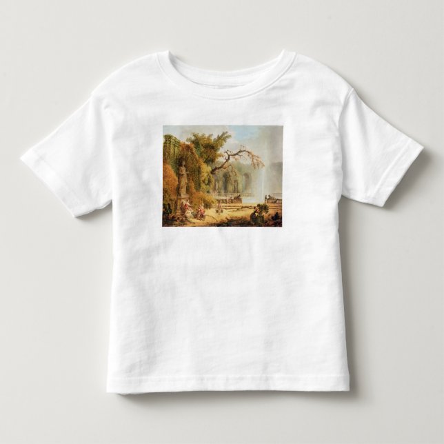 Camiseta De Bebé Escena romántica del jardín (Anverso)