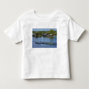 Camiseta De Bebé Escena rural, Lago Tonle Sap, Siem Reap, Angkor,